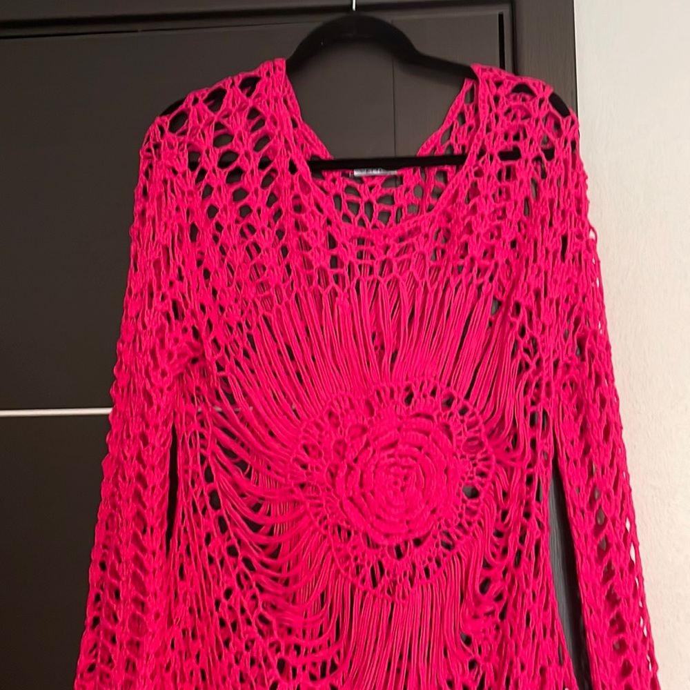 Cover up. Hot pink